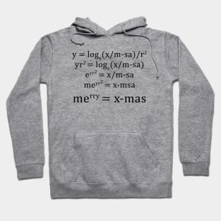 Merry X-Mas - Math Equation Christmas Hoodie